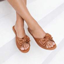 Women Slides - Camel - View 2