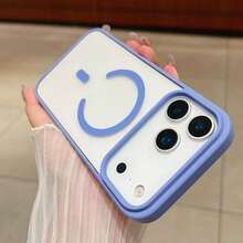 Ốp bảo vệ cao cấp chống sốc màu Macaron, hỗ trợ sạc không dây từ tính, tương thích với iPhone 17 Pro, 17 Pro Max và các dòng 7-16, A56, A17, S25 Ultra, S24 Ultra. - Đỉnh xa màu xanh - Xem 6