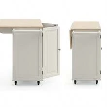 Carrito Organizador De Cocina Gran Capacidad Muebles De Cocina - Blanco - Ver 5