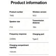 新款无线蓝牙耳机迷你TWS立体声耳机适用于所有智能手机睡眠耳机 - 彩色 - 查看 4