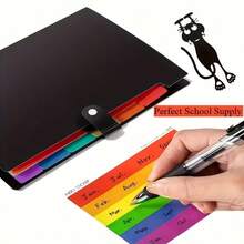 2D Flat Black Hanging Bookmark, Innovative Acrylic Bookmark With Hollow Design And Cat Pattern - A - View 5