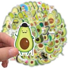 50/100PCS Kawaii Cartoon Avocado Stickers - Cute Decals For Guitars, Stationery & Water Bottles - 50PCS - View 3