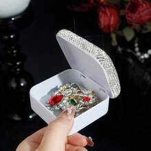 Hộp đựng đá đính cườm vuông di động, hộp đựng trang sức nhỏ, hộp đựng đá đính cườm, hộp đựng để bàn, hộp đựng trang sức tinh tế, hộp đựng trang sức, di động, hộp đựng đá đính cườm làm móng, thích hợp đựng các vật dụng nhỏ, đựng trang sức nhỏ, đựng phụ kiện trang trí, có thể dùng làm hộp quà, quà tặng ngày lễ, đồ dùng gia đình, đồ dùng du lịch, quà tặng ngày lễ tình nhân - Nhiều màu - Xem 12