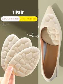 Front Pad For Women High Heels, Half Size Insole, Anti-Pain & Fatigue Insole, Non-Slip Half Pad, Downsizing Shoes - Apricot - View 10