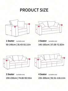 1pc Stretch Full Sofa Cover, Floral Pattern, Modern Style Polyester Fabric, Machine Washable, Protects Sofa, Dust & Dirt Resistant - Red and White - View 7