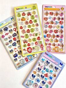 Children's Handmade Art Decorative Stickers, Office And School Decorative Stickers, Notebook Stickers, Ledger Stickers, Luggage Stickers, Guitar Decorative Stickers, Laser Stickers, Gifts For Friends And Family, Christmas Stocking Stuffers, Christmas Gifts, Christmas Decorations, Random High-Value Japanese Anime Theme Character Stickers - Multicolor - View 4