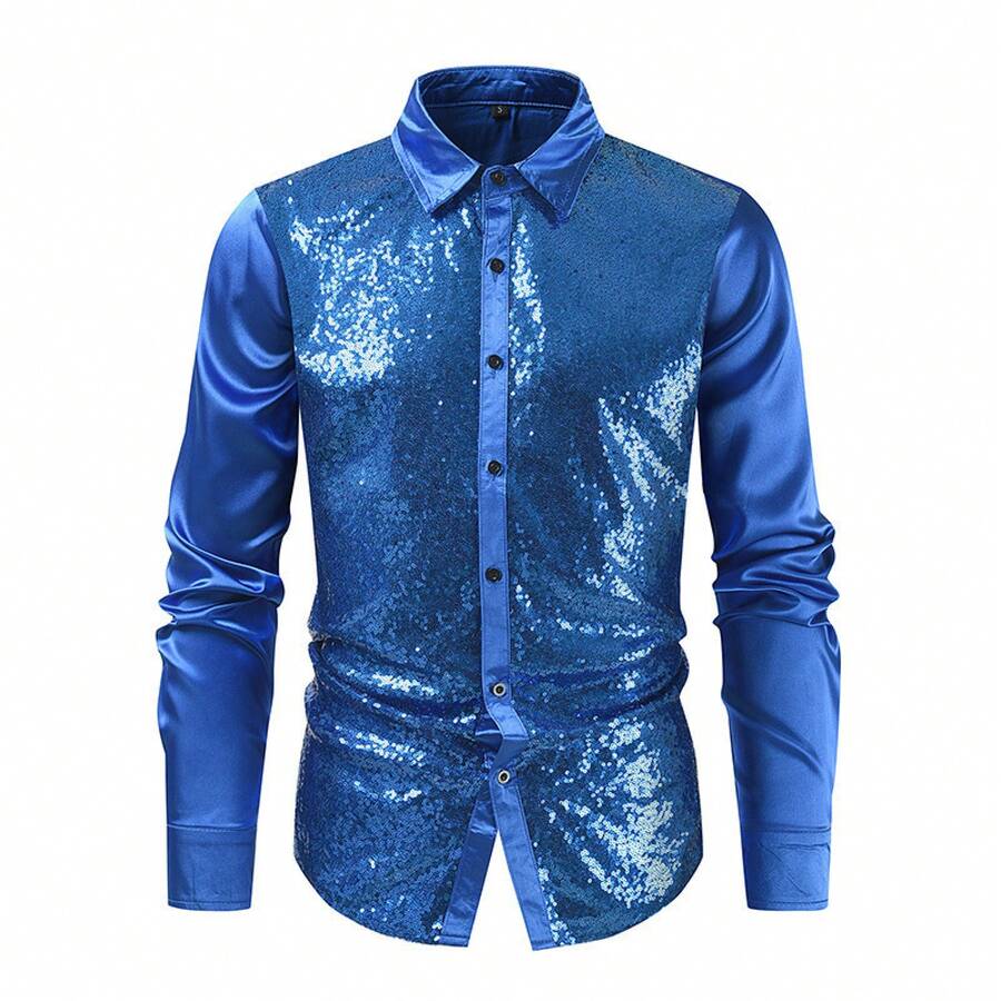 Men Cosplay Clothing - Blue - View 1