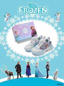 Disney 1 Pair Frozen Themed Children's Athletic Shoes, Including  Princess, Anna Princess And Arendelle Princess Sneakers, Suitable For Daily, Holiday Sports And Outdoor Wear. Comfortable, Non-Slip, Breathable Soles - Blue - View 2