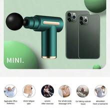 Rechargeable Portable Muscle Massage Gun - With 4 Massage Heads, LCD Display, And 6 Adjustable Speeds - Multicolor - View 6