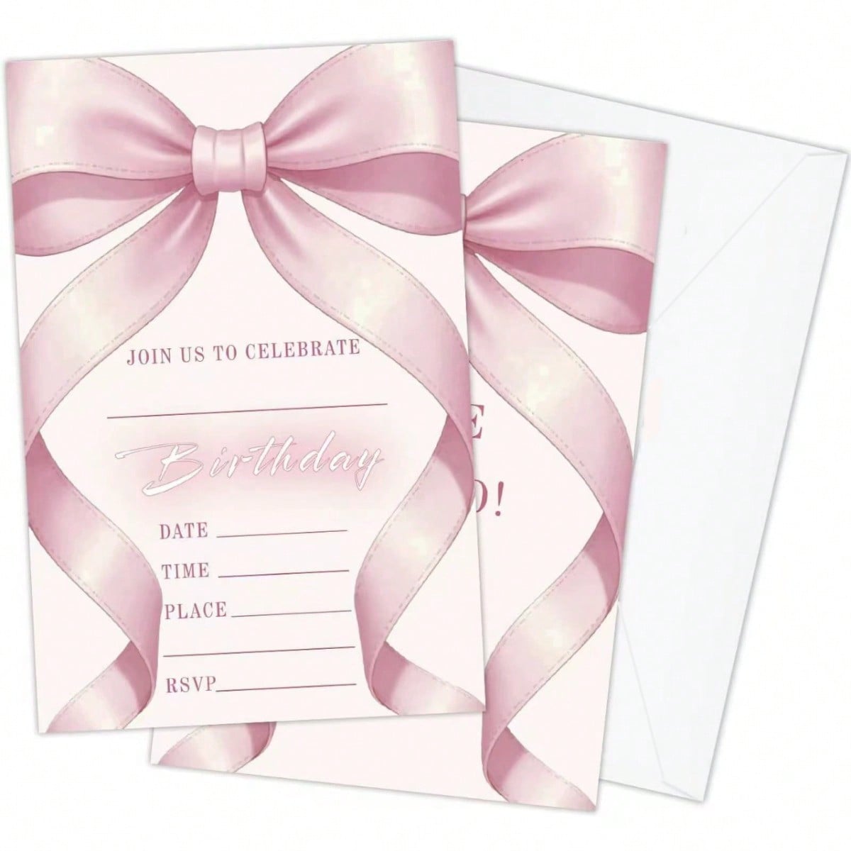 20 invitation cards for birthday party with envelo...