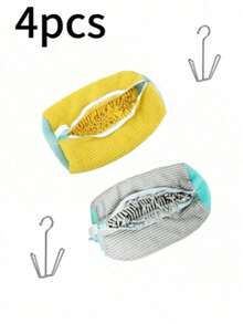 Slouchy Shoe Washing Bag For Washing Machine, Shoe Cleaning Bag, Laundry Bag, Shoe Protection, Chenille Mesh Net - Multicolor - View 16