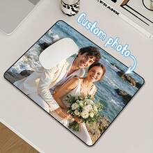 1pc Customized Photo Mouse Pad, Personalized Mouse Pad, Create Exclusive Custom Mouse Pad, Office Supplies & Computer Desk Accessories, Gaming Mouse Pad Desktop Decor, Customized Photo Mouse Pad, Portrait Printing,Diy - Style 1 - View 14