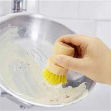 Personalized Wooden Dishwashing Brush Custom Name/Photo Carving Kitchen Cleaning Brush, Custom Carving Wooden Dishwashing Brush - Housewarming Gift - Kitchen Supplies, Custom Name Dishwashing Brush Beech Handle Brush Kitchen Cleaning Tool Gift For Her - Multicolor - View 8