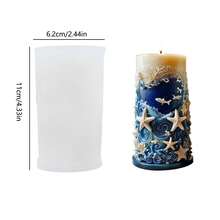 Ocean Style Candle Molds, Candle Fragrance DIY Handmade Diffuser Stone Liquid Handmade Molds - White - View 4