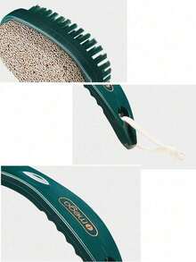2-In-1 Foot File & Callus Remover, Pumice Stone Foot Scrubber Brush For Foot Care And Exfoliation - Dark Green - View 5