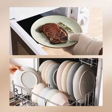 Richmount 12 Pieces Dinnerware Set, Plates And Bowls Sets For 4, Including Dinner Plates, Salad Plates And Cereal Bowls, Dishwasher And Microwave Friendly - White - View 5