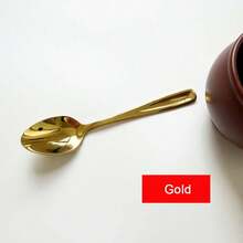 5件套彩色不锈钢多功能勺，可用于搅拌咖啡、茶、甜点、米饭等，适合家庭聚会、晚餐和日常使用。 - 彩色 - 查看 10