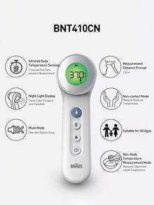 Braun BNT410CN Non-Contact Infrared Thermometer Multi-Purpose AgeSmart Function Silent Mode - Multicolor - View 9