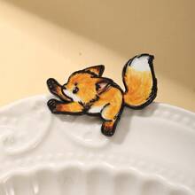 Cute Fox Enamel Brooch, Fashion Decorative Brooch Pin, Badge, Jewelry Gift Gifts For Mother, Father, Graduation, And Teacher - Multicolor - View 5
