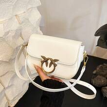 Versatile One-Shoulder Crossbody Bag Small Square Bag - trắng - Xem 3