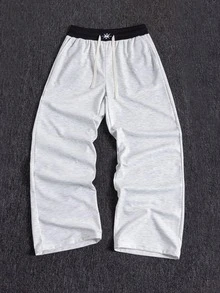 女士新款休闲抽绳腰运动裤 | 宽松舒适版型，百搭日常穿着，适合休闲、运动、健身、户外、瑜伽等场合 - 淺灰色 - 查看 3