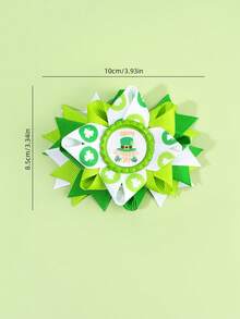 2 chiếc kẹp tóc hình nơ mừng ngày Thánh Patrick cho bé gái, kẹp tóc hình cỏ ba lá màu xanh lá cây, kẹp tóc hình cỏ ba lá bằng ruy băng thanh lịch, phụ kiện tóc dễ thương cho bé gái, quà tặng may mắn cho các bữa tiệc mùa xuân hè. - Nhiều màu - Xem 5