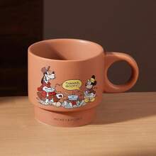 Cốc sứ xếp chồng hình chuột Mickey của Disney, dung tích 320ml, kiểu dáng hoạt hình cổ điển, cốc cà phê và sữa dễ thương, phù hợp cho gia đình và văn phòng, quà tặng cho người hâm mộ Disney. - Nhiều màu - Xem 8