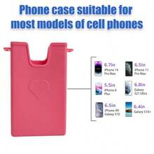 Phone Case Accessory Compatible With Bogg Bags Phone Case Holder Charm For Beach Bag Plastic Shell Case Keep Your Phone Handy And Secure In Tote Bag Baby Pink 1 PC - Hoa anh đào màu hồng - Xem 4