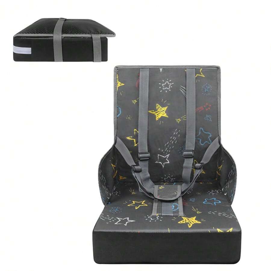 Booster Seat, High Chair For Babies, Table Seat, Chair Cushion, Child Seat, Baby Seat, Seat Cushion, Chair With Adjustable Belt, Booster Seat - Grey - View 1