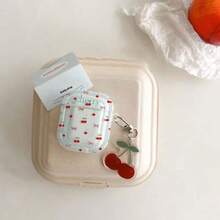 Cherry Design Protective Case Suitable Compatible With Apple Bluetooth Earphones, Anti-Scratch And Drop Protection Case Compatible With Apple Bluetooth Wave Earphone Case - Clear - View 13