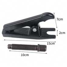 Separador de rótula de coche, extractor de rótula de acero de aleación, herramienta de extracción de extremos de barra de acoplamiento, estilo JP, color negro - A - Ver 2
