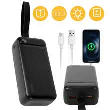 50000mAh Power Bank, Small But Powerful (USB-C Output & Input), External Phone Battery With Fast Charging, Large Capacity Power Bank Compatible With IPhone 16, 15, 14, - A - View 1