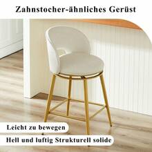 Dining Chairs - Beige + Fabric - View 5