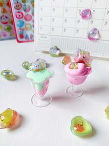 Colorful 3D Epoxy Resin Stickers - Cute Animals - Waterproof, Reusable, Repositionable, Self-Adhesive, High-Quality Resin - Perfect For Decorating Smartphones, Phone Cases, Laptops, Desktops, Tablets, Stationery, Notebooks, Journals, Planners, Scrapbooks, Mugs, Water Bottles, Refrigerators, Gift Wrapping, DIY Decor - Multicolor - View 6