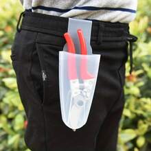 1pc Multi-Functional Transparent Waist Bag With Gardening Scissors Holder - Portable Tool Belt Clip Suitable For Trimming And Harvesting, Plastic Structure, Easy To Wear And Access - One Size Fits All - View 2