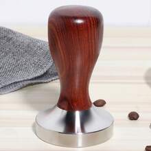 58mm Flat Base Stainless Steel Coffee Tamper: Precision Tool For Baristas And Cafes. - Redwood - View 7