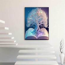 DPHERO 5D Tree Of Life Diamond Painting, DIY Tree Painting Embroidery Diamond Painting Kit, DIY Book Diamond Craft Rhinestone Cross Stitch Painting For Adults Children 30 X 40 Cm - Multicolor - View 4