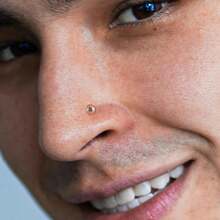 Giga 2件装 14G 耐热玻璃弧形肚脐耳软骨耳屏鼻环 Bioflex 穿孔固定器 身体饰品 低过敏性 - 2180直桿 - 查看 7