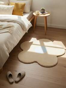 1pc Faux Wool Sunflower Decorative Carpet, Flower Decor Rug, Decorative Rug, Bedroom Decor, Small Rug, Carpet, Home Decor, Living Room Carpet, Living Room Small Rug, Bedroom Rug, Living Room Home Decor, Outdoor Rug, Washable Carpet - Multicolor - View 3