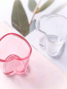 1pc/6pcs/Set Heart Shaped Shot Coffee Glasses Set,Plastic Clear Cute Mini Shot Glasses Tequila Heart Cup For Tequila Vodka Party Valentine's Day Christmas Back To School - Multicolor - View 8