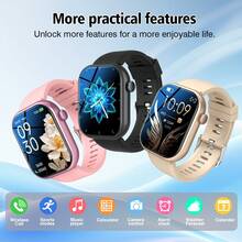 Inteligentny zegarek, obsługuje bezprzewodowe połączenia i wybieranie numerów, wiele trybów sportowych, przypomnienia o połączeniach i odrzucanie ich, przypomnienia o wiadomościach, kompatybilny z systemami iOS/Android, świetny prezent na Boże Narodzenie, Nowy Rok i Walentynki - Wielokolorowe - Zobacz 5