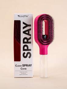 WANMEI 1 PC Hair Brush With Hair Spray Bottle,Cleaning Fluffy Styling Hair Comb Massage Head Comb High Skull Top Styling Comb Quick Drying - Multicolor - View 7