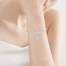 Silver-Plated Pendant With Artistic Lifestyle, Charm, Travel, Wealth And Money Motifs, Suitable For DIY Women's Jewelry - Silver - View 8