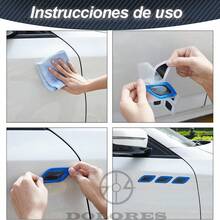 Tendencia16 Sticker Reflejante Auto Protector Engomada FosforescenteCalidad premium - Azul - Ver 4
