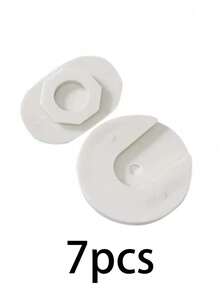 1pc Power Outlet Holder/Cable Organizer/Mounting Bracket, Seamless Wall-Mounted Plug Hook/Multi-Function Storage Rack. No Drilling Required; Just Peel And Use. - White - View 11