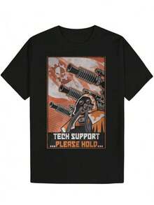 Men Outdoor Tees & Tanks - Black - View 1