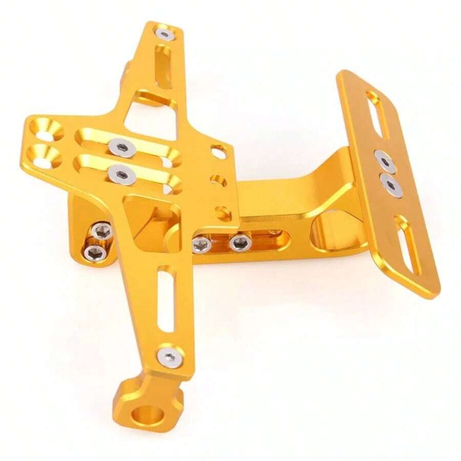 El soporte de matrícula modificado de la motocicleta universal se puede ajustar con la luz led.