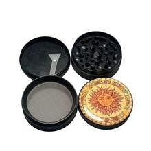 1个日月图案手动研磨器，四层设计，方便研磨，适合厨房使用 - 彩色 - 查看 4