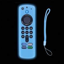 Remote Control Protective Cover, Remote Control Cover, Silicone Material, Anti-Drop, Anti-Dust, Compatible With Fire Stick TV Alexa Voice Remote Control (Third Generation) Luminous Model With Lanyard,Mother's Day Gift,Bedroom Decor,Garden,Kitchen Decor,Summer,Beach,Travel Essentials,Room Decor,Squishy,Graduation - Multicolor - View 11
