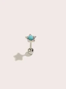 1pc Women's Fashionable Versatile Earrings, Suitable For Daily Wear - Flower - View 5